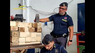 Operazione della Finanza sul pallet contraffatto [upl. by Melbourne]