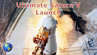 The ULTIMATE Saturn V Launch  With ENHANCED Sound [upl. by Narhem]