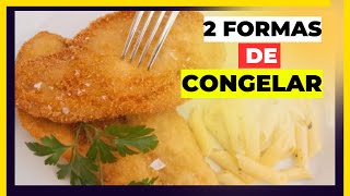 COMO CONGELAR FRANGO A MILANESA  2 Formas de congelar frango empanado congelamento [upl. by Agustin]