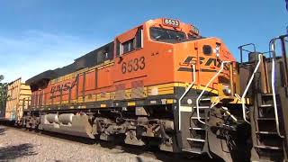 BNSF NB to EB Mixed Freight Meet BNSF WB Mixed Freight Olathe KS 102624 [upl. by Ewan172]