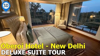 Delhi Luxury Hotel  The Oberoi  Deluxe Suite Tour [upl. by Nmutua990]