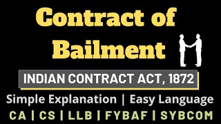 Contract of Bailment  Types of Bailment  Essentials of valid Bailment Simple explanation [upl. by Pepita]