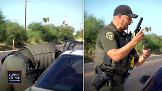 I Have a Weapon AZ Deputy Swipes Handgun from Driver During Traffic Stop [upl. by Annamarie514]