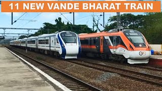 11 New Vande Bharat Train inauguration  Indias fastest train Vande Bharat  Papa Construction [upl. by Shoifet]