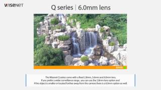 Wisenet Q Series 4M Fixed lens Demo [upl. by Tidwell]