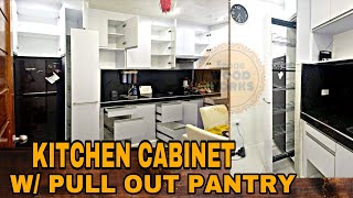 PAANO GUMAWA NG KITCHEN CABINET NA MAY PULL OUT PANTRY GAMIT ANG BASIC POWERTOOLS [upl. by Iatnwahs]