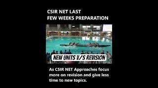 Last Few Weeks of CSIR NET 🔥 csirnet csirnet2024 csircsirnta csirjrf ugcnet ugc ugcnetexam [upl. by Chisholm]