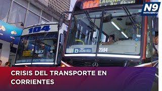 CRISIS DEL TRANSPORTE EN CORRIENTES  NOTICIERO 9 [upl. by Malek995]