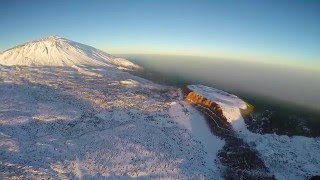 VSC  Nevada de febrero Las Cañadas del Teide Tenerife HD II [upl. by Ariajaj]