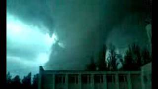 Russia Tornado Video Siergijew Posad 030609 [upl. by Conall]