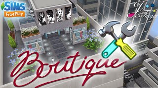 The Sims FreePlay 🛠 LIVE BUILD ⚠️ 👗👠 CHIC BOUTIQUE  👛👒 By Joy [upl. by Robbyn711]