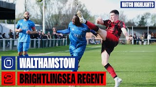 Walthamstow 02 Brightlingsea Regent  Match highlights [upl. by Stolzer573]