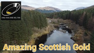 UK Gold Prospecting Amazing Scottish Gold [upl. by Adnamahs]