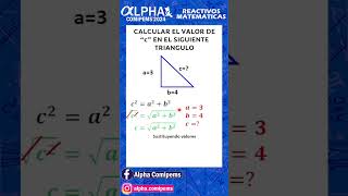 PREGUNTA COMIPEMS TEOREMA DE PITÁGORAS [upl. by Dnalyar]