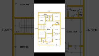 35x50 East Facing House Plan With 3 Bedroom amp Car Parking  35 By 50 East Face 3 BHK Home Design [upl. by Krissy209]