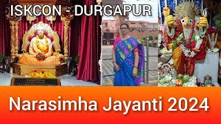 Narasimha Jayanti ❤ Narasimha Jayanti 2024 Iskcon Durgapur narasimhajayanti iskcon iskcontemple [upl. by Melania]