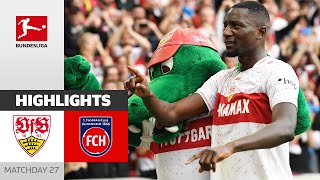 Madness In Stuttgart Guirassy Scores Again  VfB Stuttgart  1 FC Heidenheim 33  Highlights [upl. by Fleming]