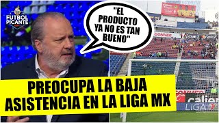 La Liga MX SUFRE de baja asistencia un fenómeno que preocupa al futbol mexicano  Futbol Picante [upl. by Dwyer]