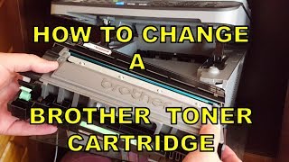 How To Change Toner In a Laser Printer Brother MFC L2700DW [upl. by Enelra]