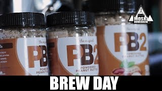 Brewing with PB2  Peanut Butter Porter Brewday [upl. by Averi]