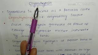 Csir net life science lecture Chymotrypsin mechanism [upl. by Ateiluj338]