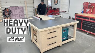 BEEFY WorkbenchOutfeed Assembly Table Build [upl. by Roice974]