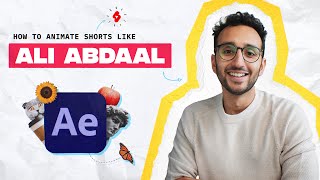 How to Animate Shorts Like Ali Abdaal After Effects Tutorial [upl. by Neeneg672]