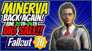 Fallout 76 MINERVAS BIG SALE is live from june 20th 24th Secret Service armor [upl. by Gilemette]