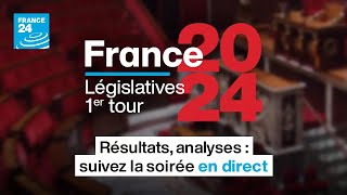 Législatives 2024 1er tour  Résultats analyses  suivez la soirée en DIRECT [upl. by Ahtnamas561]