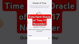 Time Farm Answer Today  Time Farm Oracle of Time 17 November  Time Farm Oracle Question of the day [upl. by Yldarb261]