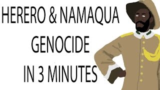 Herero and Namaqua Genocide  3 Minute History [upl. by Eleonore]