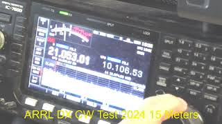 ARRl DX CW Contest 15 Meters [upl. by Gwen61]