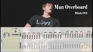 Man Overboard  Blink182  Guitar Tab [upl. by Anahoj]