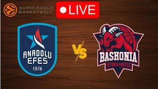 🔴 Live Anadolu Efes vs Baskonia  EuroLeague 20232024  Live Play by Play Scoreboard [upl. by Aihsirt]