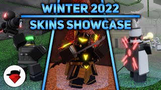 ALL Winter 2022 Skins Cold Construct War II  Skins Showcase  Tower Blitz ROBLOX [upl. by Rhonda]