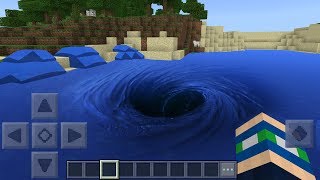 How to Make a WORKING WHIRLPOOL in Minecraft Pocket Edition NO MODS [upl. by Britta67]