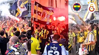 The Moment in Istanbul As Fenerbahce Fans Take Over The City Ahead Of Derby Match vs Galatasaray [upl. by Alahc]