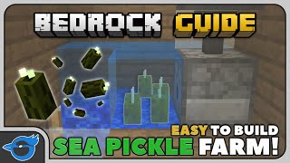 Sea Pickle Farm  EASY TO BUILD  Bedrock Guide 046  Survival Tutorial Lets Play [upl. by Atiral]