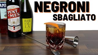 Der Negroni Sbagliato Cocktail ein Silvester Cocktail mit Campari Wermut und Prosecco [upl. by Nylekoorb582]