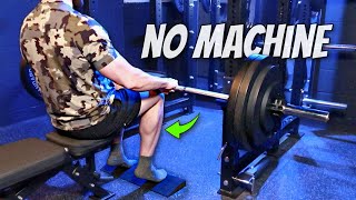 Seated Barbell Calf Raises  Strong Calves Without a Machine [upl. by Yasnil]