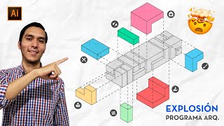 Explosión ISOMÉTRICA Programa ARQUITECTONICO  Gerardo Huizar [upl. by Cointon574]