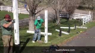 REPAIR VINYL FENCE EASY [upl. by Yelrahs]