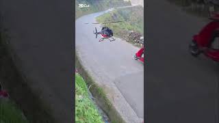 Bike vs Helitravel kpkokurakani trending helikopter [upl. by Tuckie]