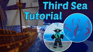 How to get to Third Sea Full Tutorial  King Legacy Update 5 [upl. by Oflunra]