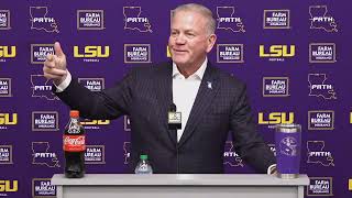 LSU Head Coach Brian Kelly  Nov 4 2024 [upl. by Eecart]