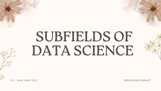 subfields of data science Fundamental of data science [upl. by Eyde]