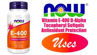 Vitamin E400 DAlpha Tocopheryl Softgels [upl. by Justino]