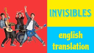 INVISIBLES  Soy Luna  LYRICS AND ENGLISH TRANSLATION [upl. by Elly666]