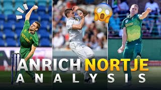 Andich Nortje Detailed Bowling Action Analysis [upl. by Ardisj]