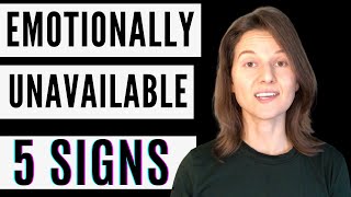 Emotionally Unavailable Partner  5 Signs To Look For When Dating [upl. by Rosina]